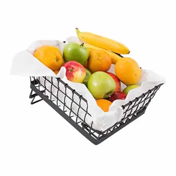 Tablecraft GMT13105 Black Metal Grand Master Transformer Rectangular Basket 13" x 10" x 5 — main image