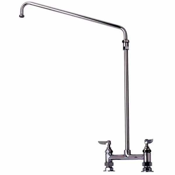 T&S B-0280 8" Deck Mount Elevated Big-Flo Faucet with 18" Swing Spout Nozzle — main image