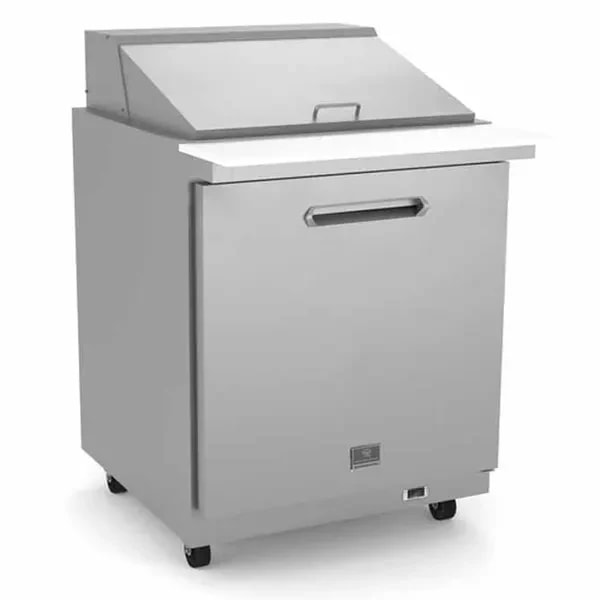 Kelvinator KCHMT29.12 12 Pan 1-Door Mega-Top Sandwich Prep Table 27-7/8"W — main image