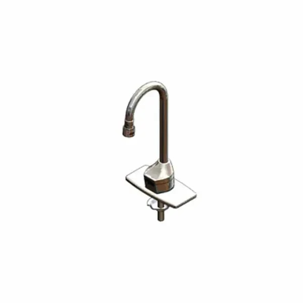 T&S EC-3100-TMV4V05 4" Deck Mount ChekPoint Electronic Hands Free Sensor Faucet — main image