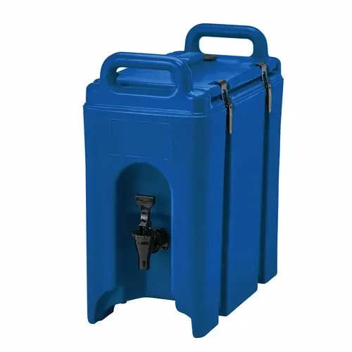 Cambro Camtainer 250LCD186 2-1/2 Gallon Insulated Navy Blue Beverage Dispenser — main image