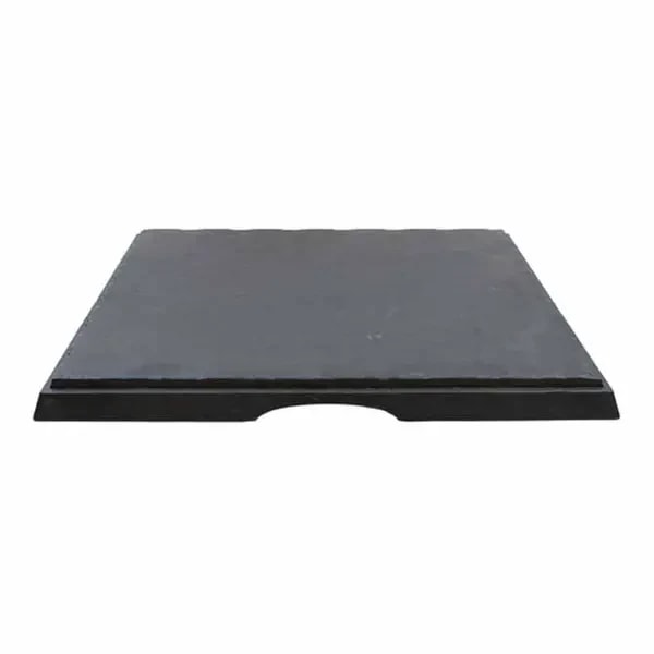 Tablecraft MGD1616 Frostone Slate Square Melamine Serving Tray 16-5/8" x 16-5/8" — main image