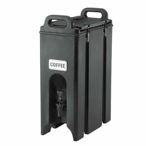 Cambro Camtainer 500LCD110 4-3/4 Gallon Insulated Black Beverage Dispenser — main image