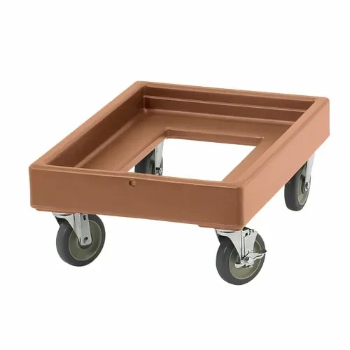 Cambro Camdolly CD100157 Open Frame Coffee Beige Food Carrier Dolly — main image