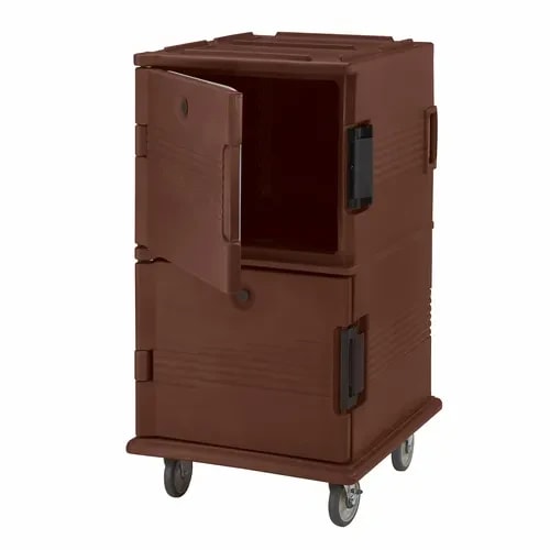 Cambro Ultra Cam Cart UPC1600HD131 Insulated Dark Brown Front Loader Food Carrier — main image