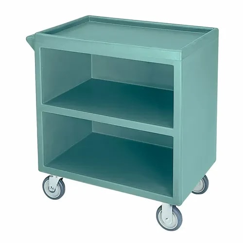 Cambro BC3304S401 3-Shelf 500 Lb. Capacity Slate Blue Utility Bus Cart — main image