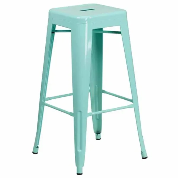 Flash Furniture ET-BT3503-30-MINT-GG Mint Galvanized Steel Bar Stool — main image