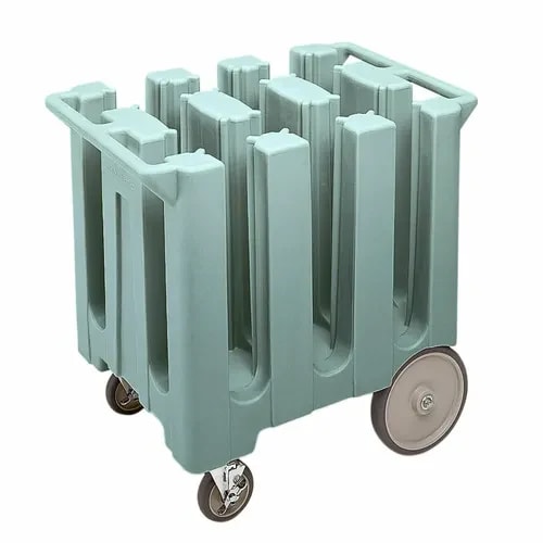 Cambro DC575401 Polyethylene 6 Slate Blue Dish Caddy With 6 Dividers — main image