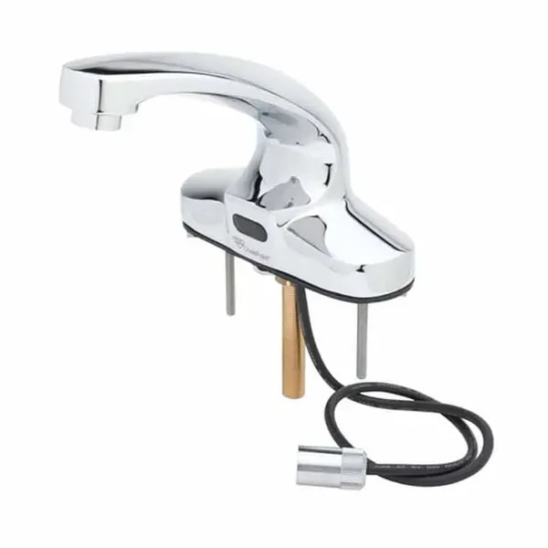 T&S EC-3103-VF05-HG 4" Deck Mount ChekPoint Electronic Hands Free Sensor Faucet — main image