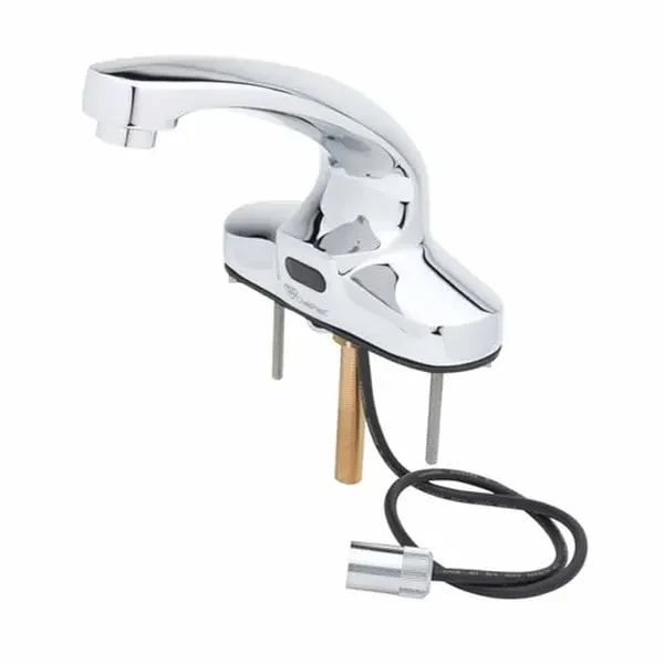 T&S EC-3103-TMV 4" Deck Mount ChekPoint Electronic Hands Free Sensor Faucet — main image
