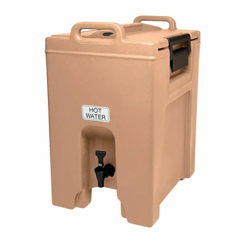 Cambro Camtainer UC1000157 10-1/2 Gallon Insulated Coffee Beige Beverage Dispenser — main image