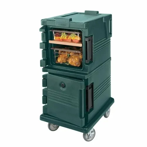 Cambro Ultra Cam Cart UPC600192 Insulated Granite Green Front Loader Food Carrier — main image