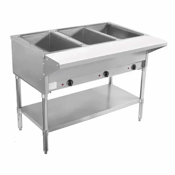 BevLes BVST-3-120 3-Well 120V Electric Hot Food Table 44"W — main image
