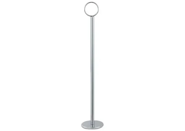 Winco TBH-18 Chrome 18" Table Number / Card / Menu Holder — main image
