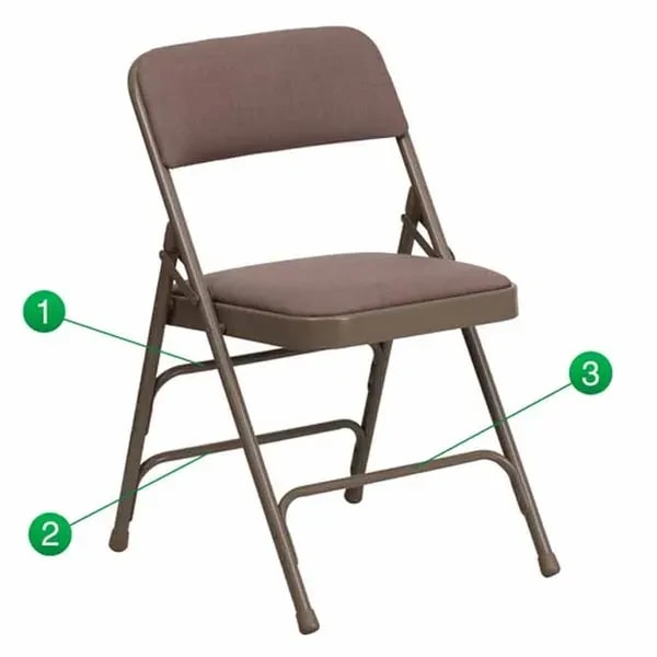 Flash Furniture HA-MC309AF-BGE-GG Beige Steel Folding Chair — main image