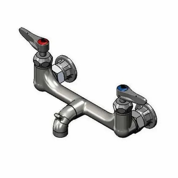 T&S B-0672-CR-RGH 8" Wall Mount Service Sink Faucet — main image