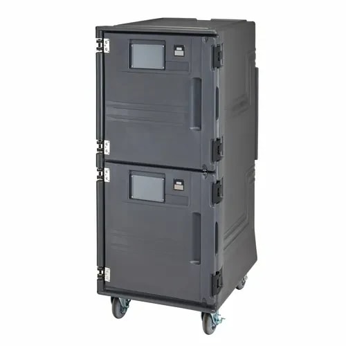 Cambro Pro Cart Ultra PCUHC615 Charcoal Gray Hot/Cold Cart — main image