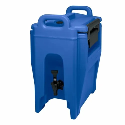 Cambro Camtainer UC250186 2-3/4 Gallon Insulated Navy Blue Beverage Dispenser — main image