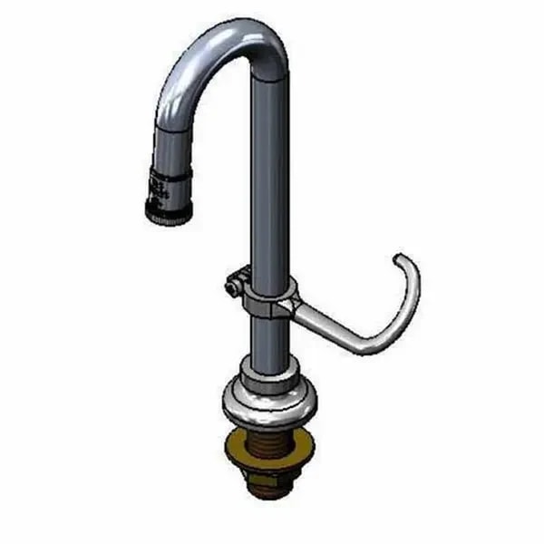 T&S B-2140 9-3/16" Faucet Gooseneck Spout Nozzle — main image