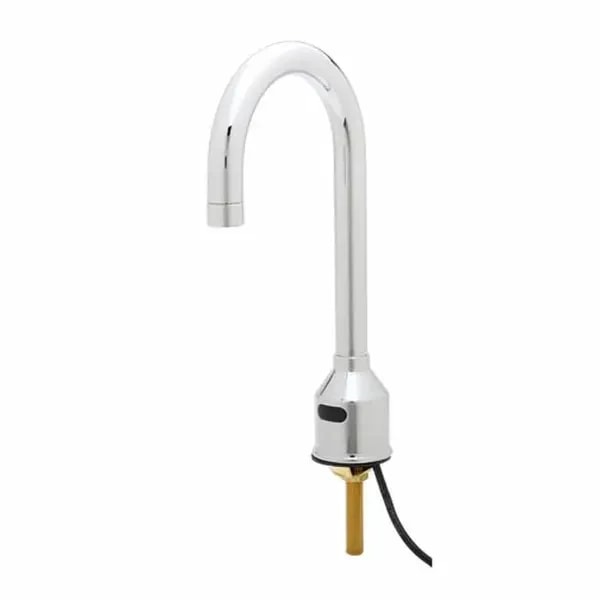 T&S 5EF-1D-DG-TMV Single Hole Deck Mount Equip Electronic Hands Free Sensor Faucet — main image