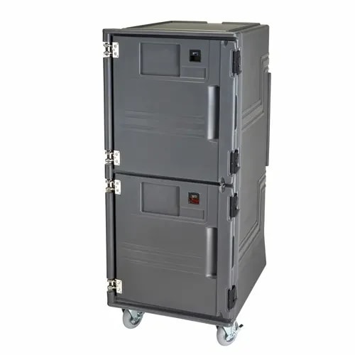 Cambro Pro Cart Ultra PCUPPSP615 Insulated Charcoal Gray Front Loader Food Carrier — main image