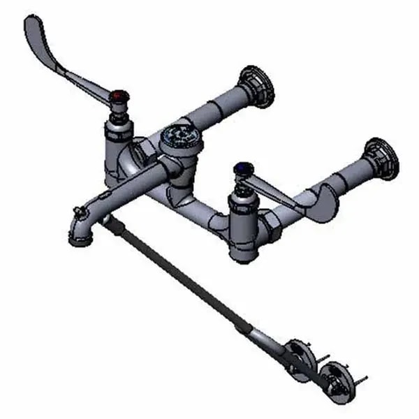 T&S B-0363 8" Wall Mount Service Sink Faucet — main image