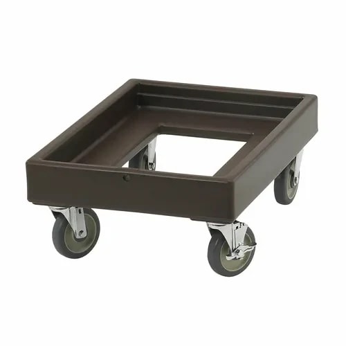 Cambro Camdolly CD100131 Open Frame Dark Brown Food Carrier Dolly — main image