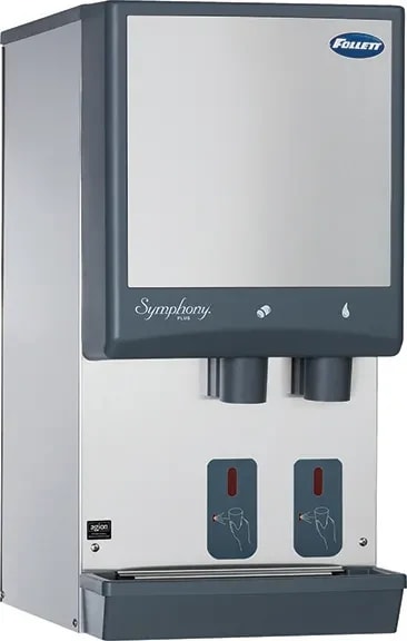 Follett Symphony Plus™ 12HI414A-S0-DP Wall Mount Ice and Water Dispenser 425 Pound Daily Production 12 Pound Storage SensorSAFE™ Dispense Nugget Style Ice — 115V, 1PH — main image