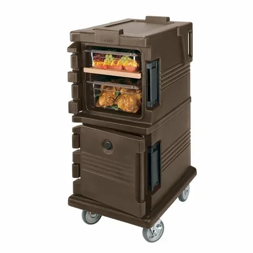 Cambro Ultra Cam Cart UPC600131 Insulated Dark Brown Front Loader Food Carrier — main image