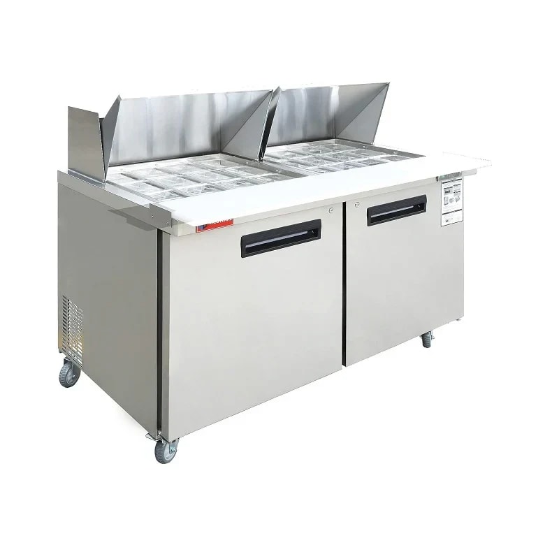 Westlake WKSR-60BM Salad Prep Table Refrigerator 2 Door 33-40°F — main image