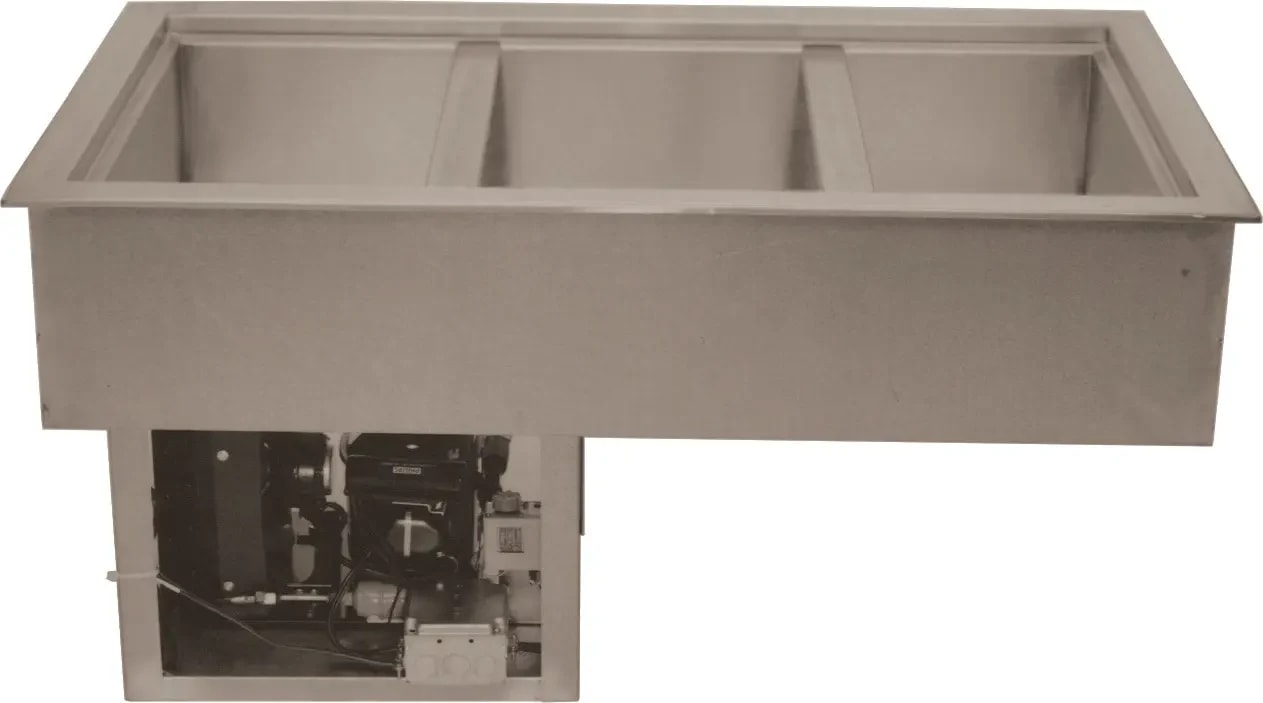 Wells® RCP-300 Drop-in Refrigerated Food Well 23 Cubic foot Capacity 3 Rectangle Wells — 120V, 1PH — main image