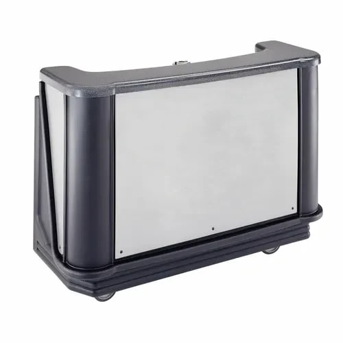 Cambro Cambar BAR730DSCP770 Chicago Portable Bar 7-Bottle Speed Rail Portable Bar 77-5/8"W X 28-1/2"D X 47-1/2"H — main image