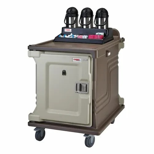 Cambro MDC1520S10D194 Granite Sand Meal Delivery Cart — main image