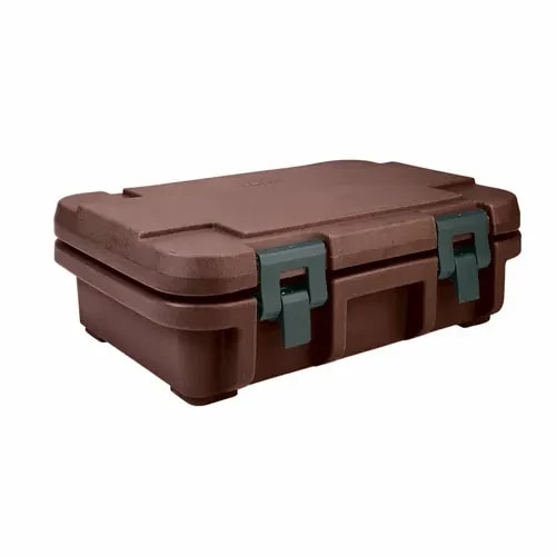 Cambro Ultra Pan Carrier UPC140131 Dark Brown Top Loader 4" Deep — main image