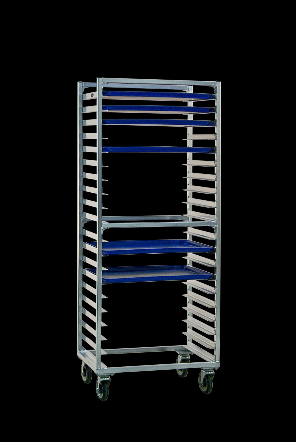 Carter-Hoffmann® O8618W Portable Aluminum Pan Rack Single Width Mobile Style Side-Loaded 18 Pan Capacity — main image
