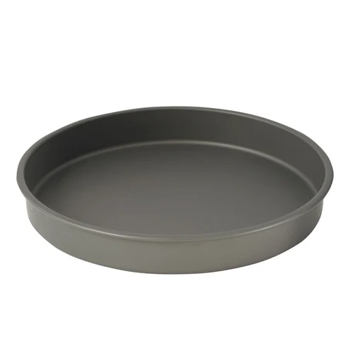 Winco HAC-142 Deluxe 14" Round Non-Stick Hard Anodized Aluminum Cake Pan — main image