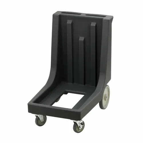 Cambro Camdolly CD100HB110 Open Frame Black Food Carrier Dolly With Handle — main image