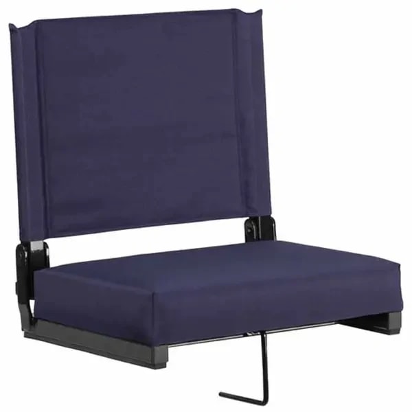 Flash Furniture XU-STA-NVY-GG Grandstand Navy Blue Ultra-Padded Folding Bleacher Comfort Seat — main image