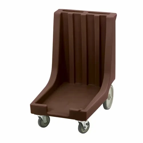Cambro Camdolly CD1826HB131 Dark Brown Food Carrier Dolly With Handle — main image