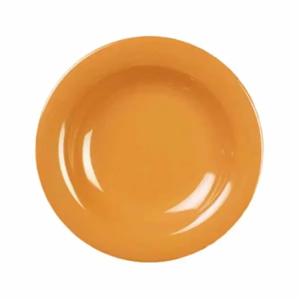 Thunder Group CR5809YW Yellow 13 oz. Melamine Salad Bowl | Case of 12 — main image