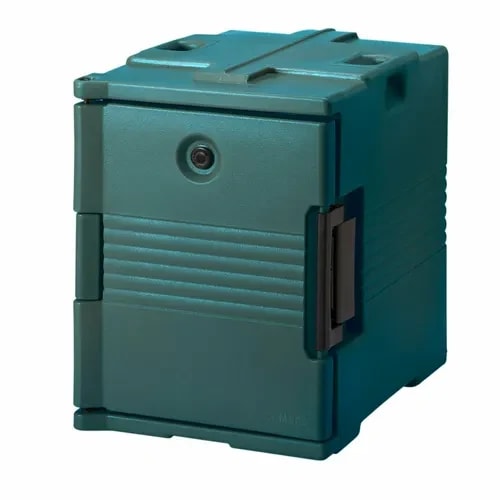 Cambro Ultra Pan Carrier UPC400192 Insulated Granite Green Front Loader Food Carrier — main image