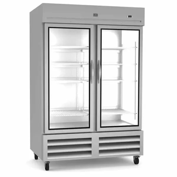 Kelvinator KCHRI54R2GDR 49 cu. ft. 2-Glass Door Bottom Mount Reach-In Refrigerator 53-7/8"W — main image