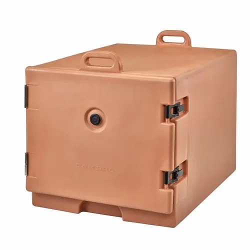 Cambro Camcarrier 1826MTC157 Insulated Coffee Beige Front Loader Food Carrier — main image