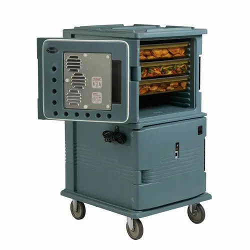 Cambro Ultra Cam Cart UPC1600HD401 Insulated Slate Blue Front Loader Food Carrier — main image
