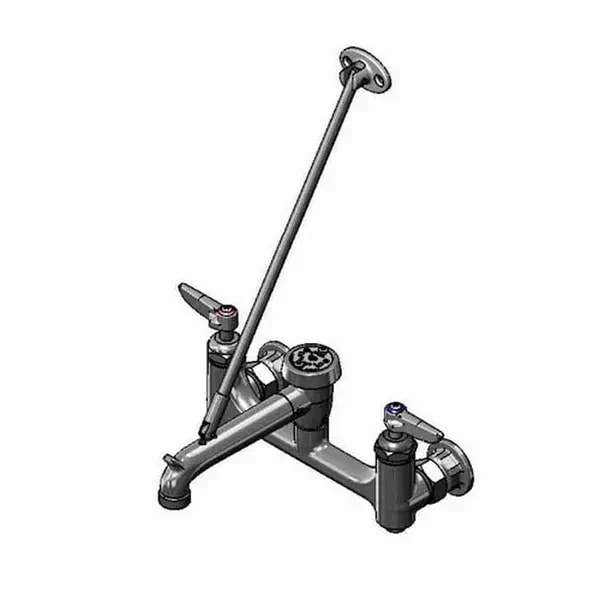 T&S B-0665-CR-BSTRK Wall Mount Service Sink Faucet — main image
