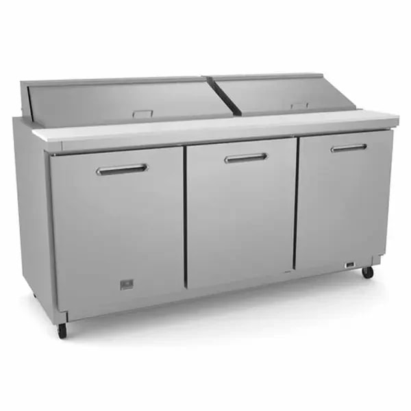Kelvinator KCHST70.18 18-Pan 3-Door Sandwich Prep Table 71-5/8"W — main image