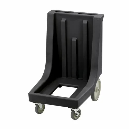 Cambro Camdolly CD300HB110 Open Frame Black Food Carrier Dolly With Handle — main image