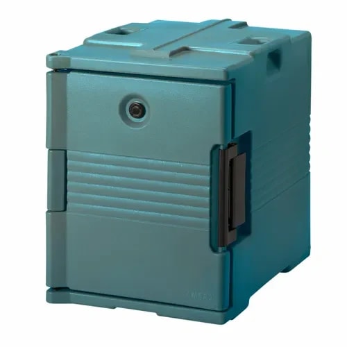 Cambro Ultra Pan Carrier UPC400401 Insulated Slate Blue Front Loader Food Carrier — main image