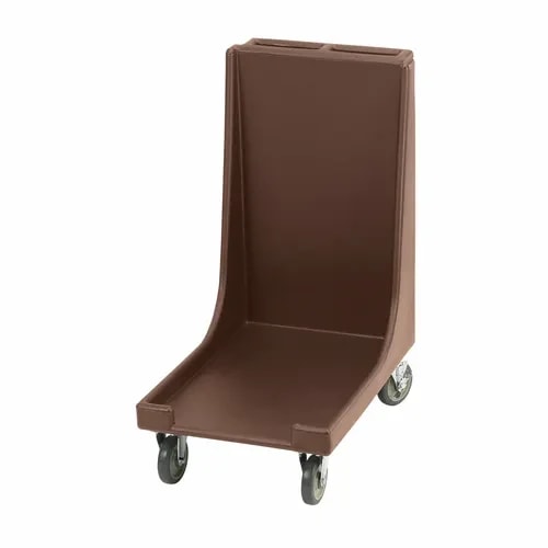 Cambro Camdolly CD1826H131 Dark Brown Food Carrier Dolly With Handle — main image