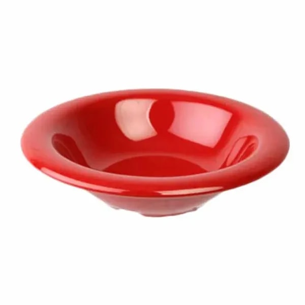 Thunder Group CR5608PR Pure Red 8 oz. Melamine Salad Bowl | Case of 12 — main image